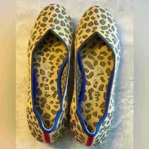Rothy’s The Flat Round Toe Cheetah Print Flats‎